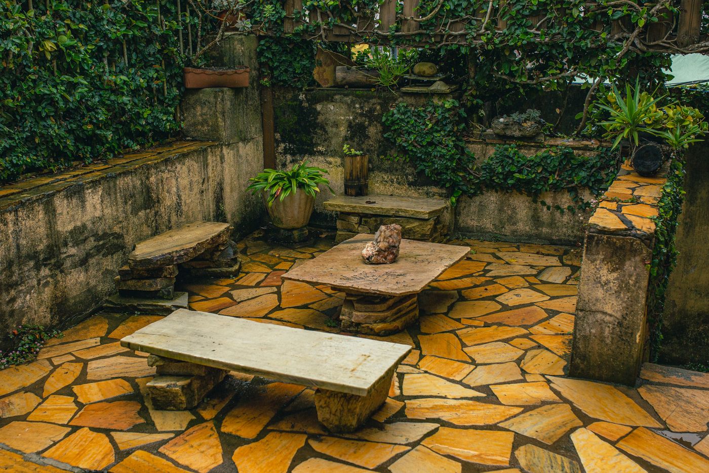 Patio & walkway
